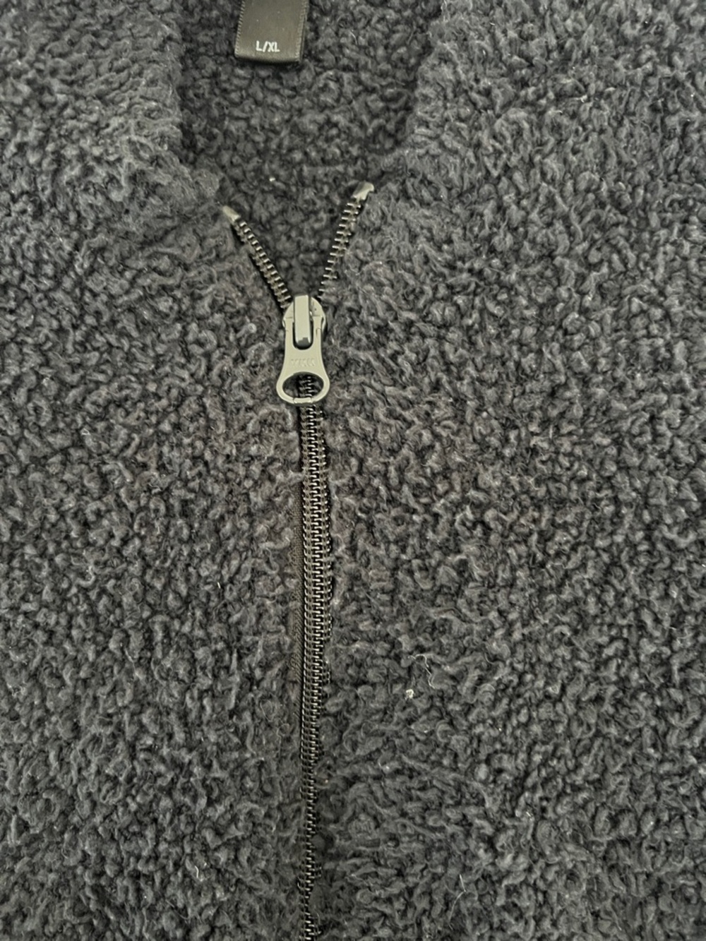 SKIMS Black Sherpa Zip Hoodie - Picture 5 of 6